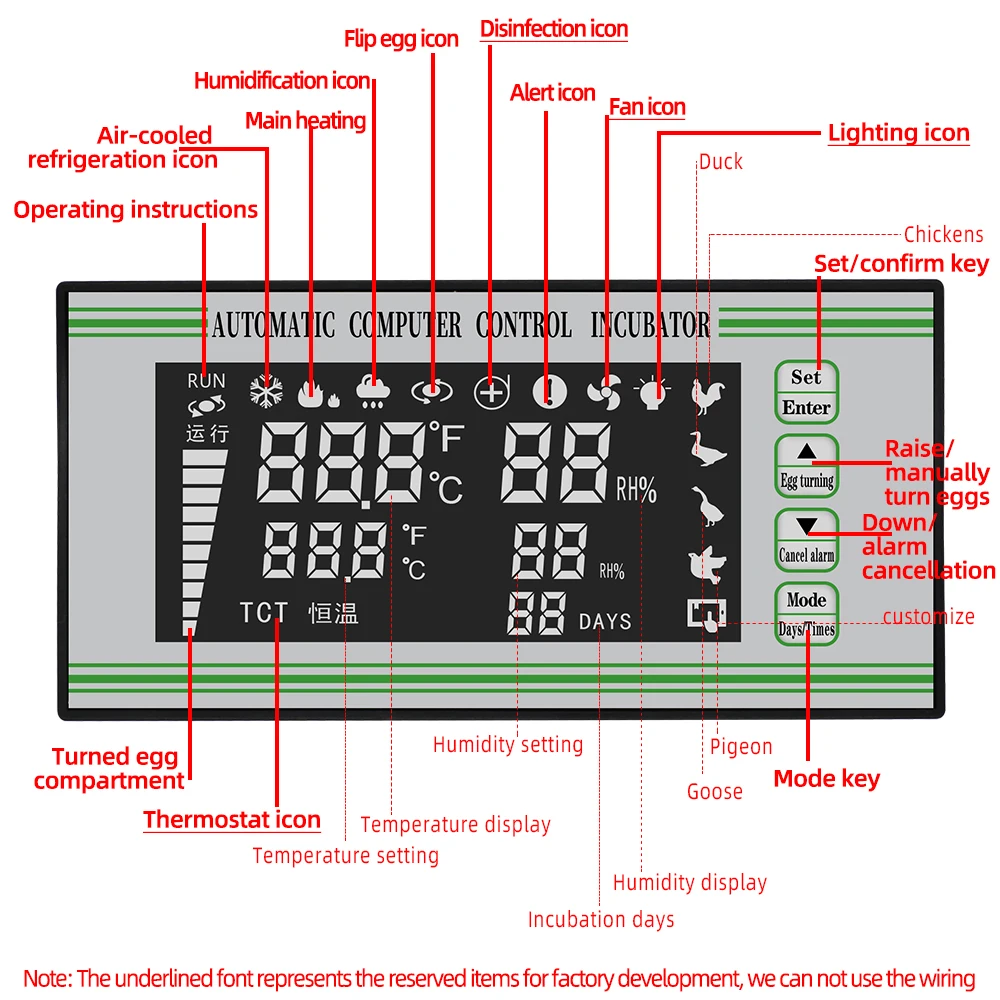 Controlador de incubadora de huevos XM-18S, control automático por ordenador, termostato de incubadora, sistema de Control multifunción completamente automático - imagen 5