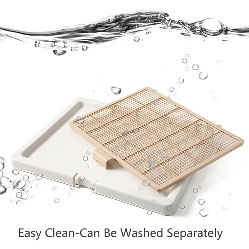 Inodoro para entrenamiento de perros y gatos, colcha para orinar, productos para limpieza de mascotas, bandeja grande de entrenamiento para mascotas de 29,92 "x 24,4", soporte para almohadillas de entrenamiento para mascotas - imagen 5