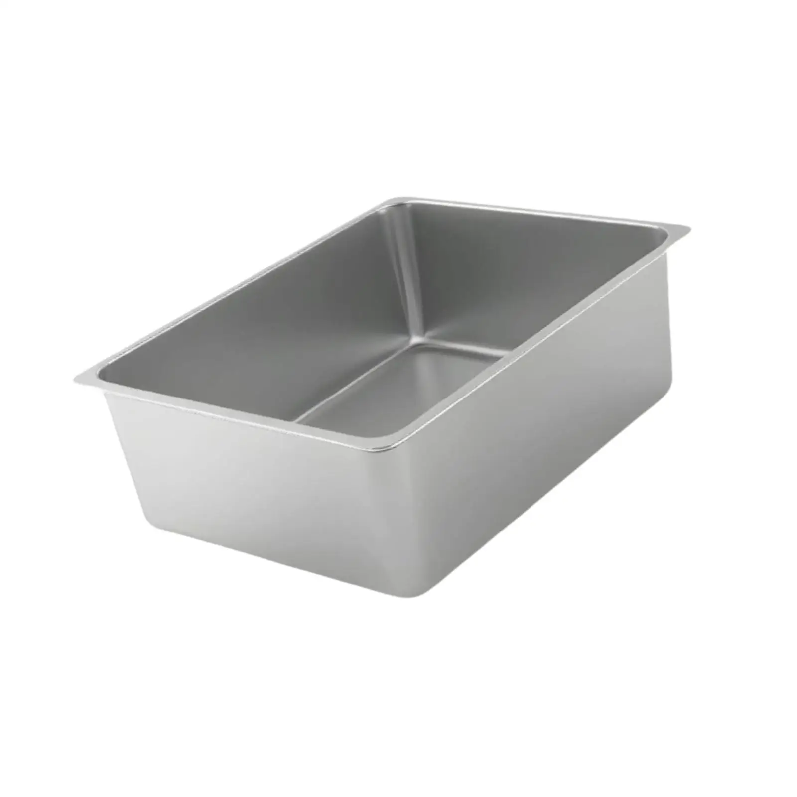Caja de arena para gatos, sartén para comida de Catering, inodoro para gatos, orinal abierto de cara alta para gatitos - imagen 3