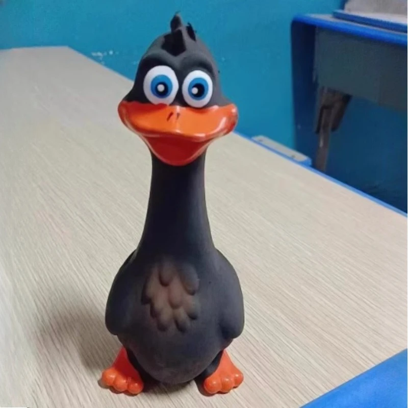 Juguetes para perros de látex chirriantes, juguetes para masticar pollo con sonido, juguete interactivo resistente a mordeduras para cachorros y gatos, divertido juguete para apretar - imagen 4