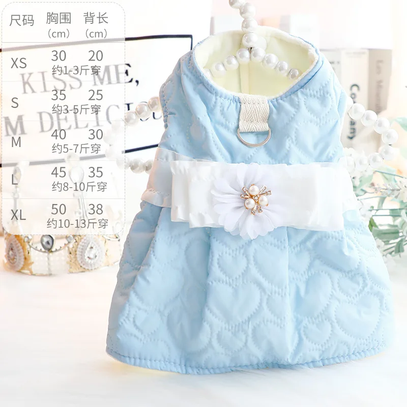 Abrigo para mascotas con falda de burbujas, con diseño en forma de corazón tutú, ropa para cachorros malteses, disfraz para perros pequeños, Invierno - imagen 5