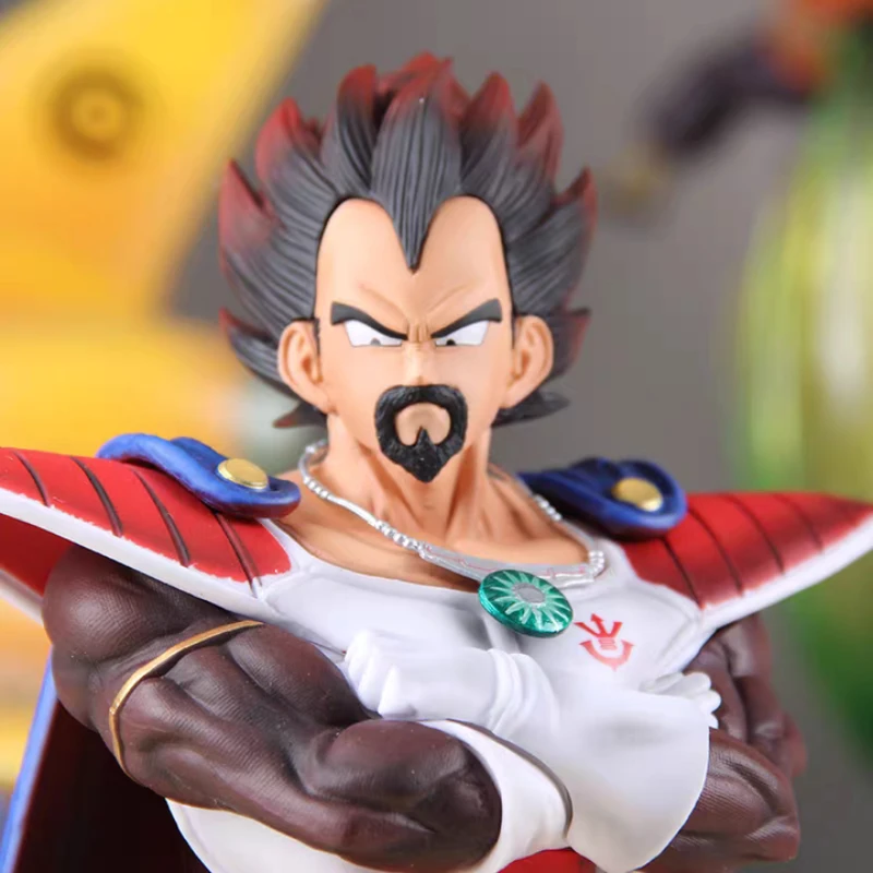 [En Stock] Anime 29cm Dragon Ball Super Saiyan King Vegeta PVC figura de acción estatua de batalla colección modelo niños juguetes regalos de muñecas - imagen 2