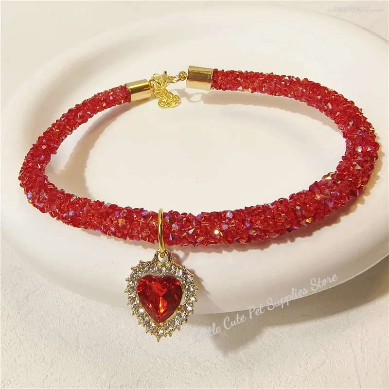 Collar ajustable con cristales para perros pequeños y gatos - imagen 4