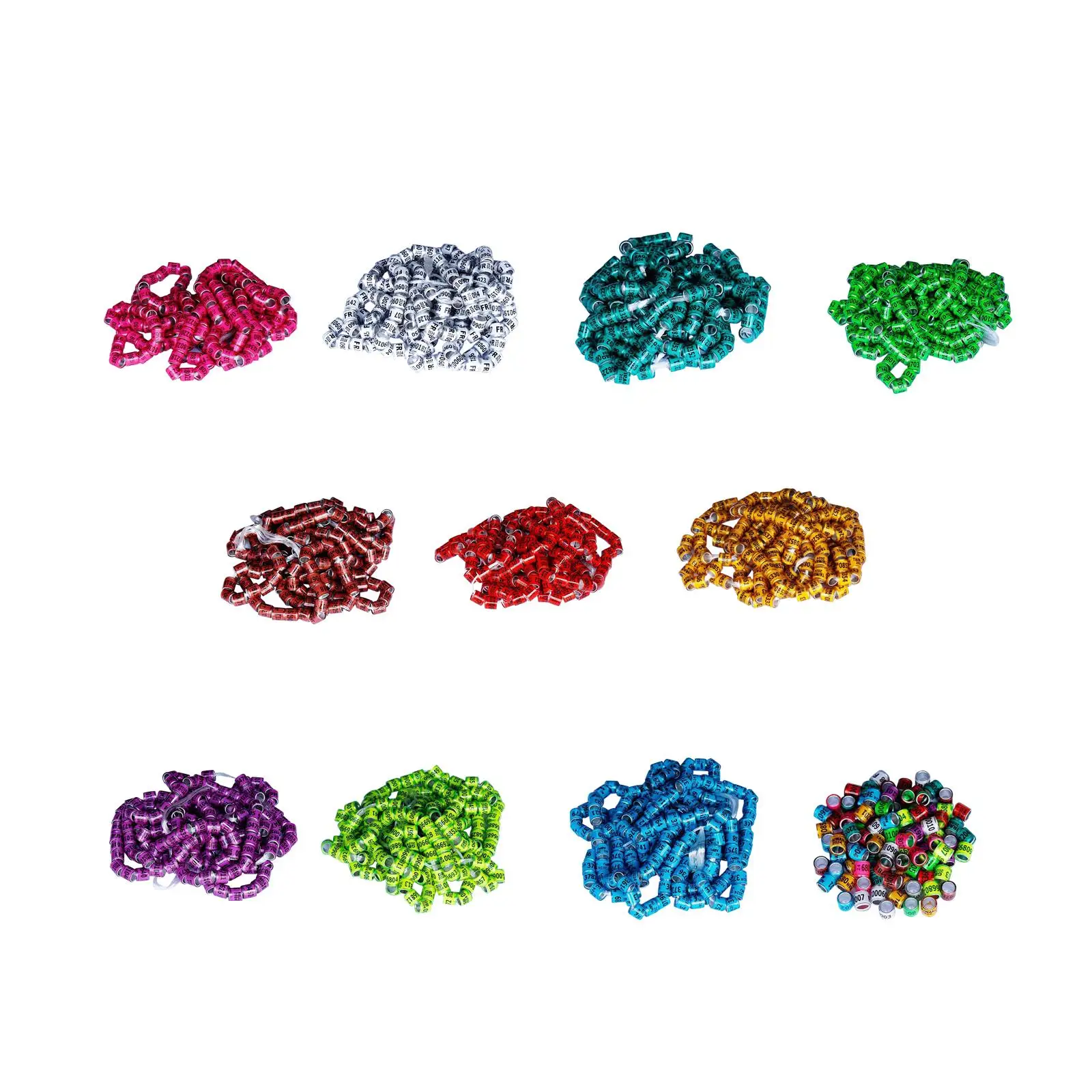 Anillos de identificación para palomas en aluminio numerado - imagen 3