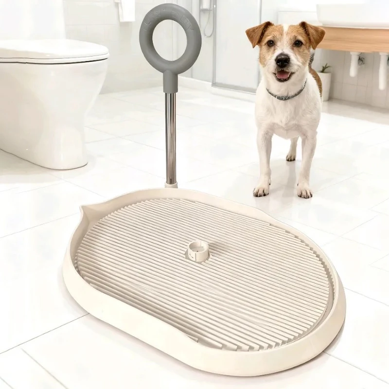 Inodoro portátil de columna para perros y mascotas, inodoros antideslizantes para entrenamiento de cachorros, bandeja de inodoro para perros de defecación de punto fijo, descarga fácil de limpiar para interiores - imagen 4