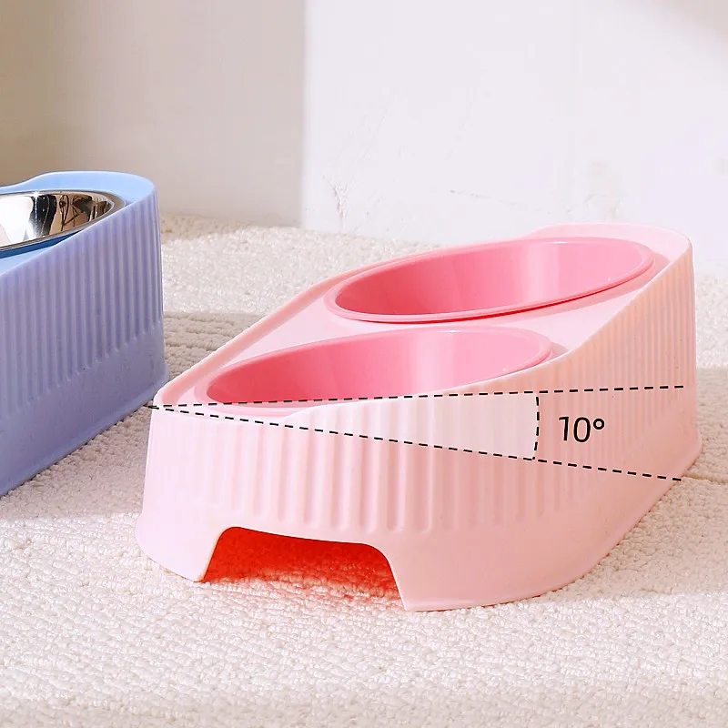 Comedero de acero inoxidable para perros – conjunto de tazones dobles - imagen 3