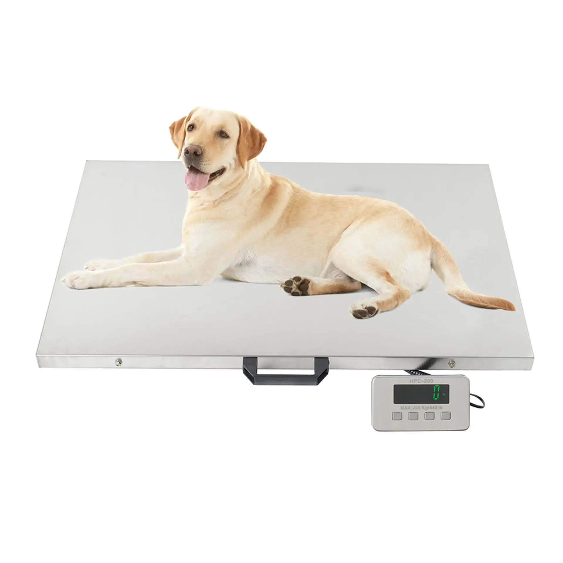 La báscula de plataforma electrónica portátil de tapa grande de acero inoxidable ultrafina para mascotas de 80*53 Cm se puede recargar