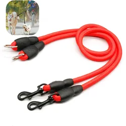 Correa extensible doble para dos perros – Resistente y desmontable