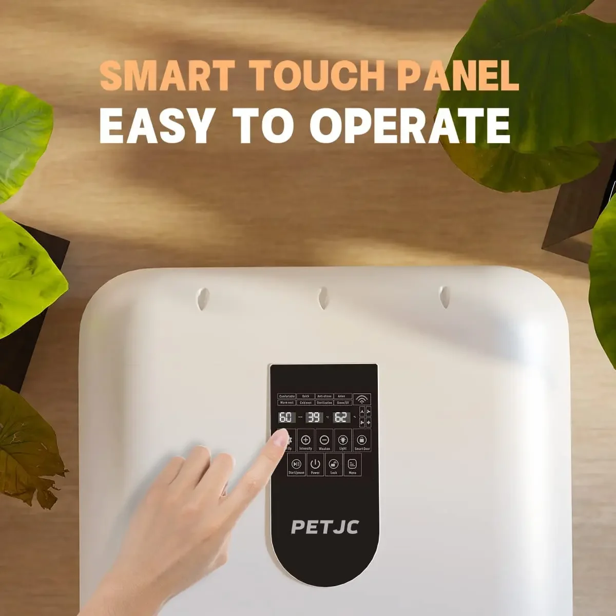 Panel de control mostrando los 5 modos de operación