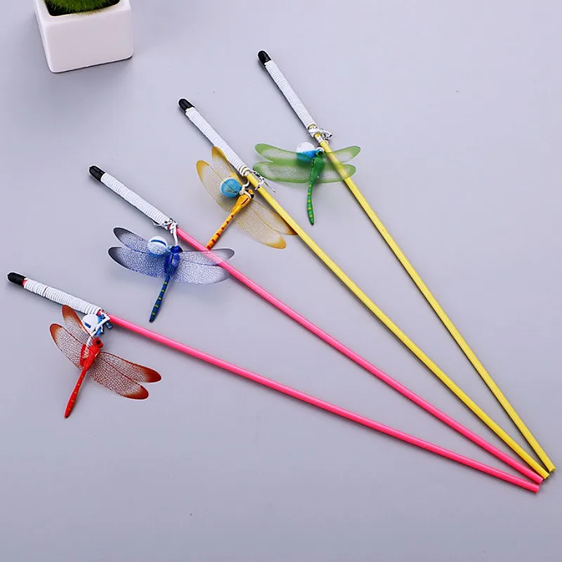 Juguete interactivo para gatos libélula – palo de mariposa - imagen 2