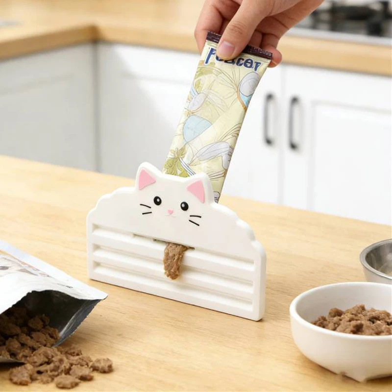 Dispensador de comida húmeda para gatos – Cuchara dosificadora para snacks lickables - imagen 2