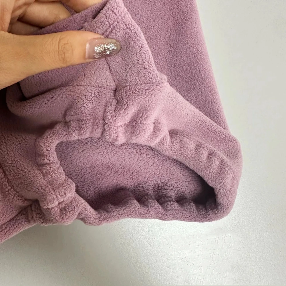 Mono de vellón cálido para ropa de gato Sphynx Abrigo de manga larga grueso de invierno para Devon Rex Ropa de estar por casa de dibujos animados suaves para gatitos - imagen 3