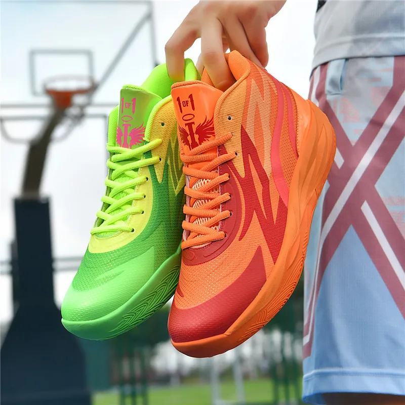 Zapatillas de baloncesto transpirables con amortiguación para gimnasio - imagen 2