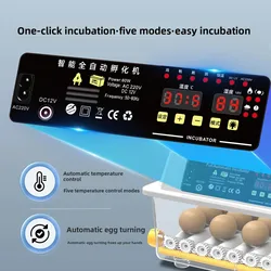 Incubadora automática inteligente para huevos de gallina, pato y ganso