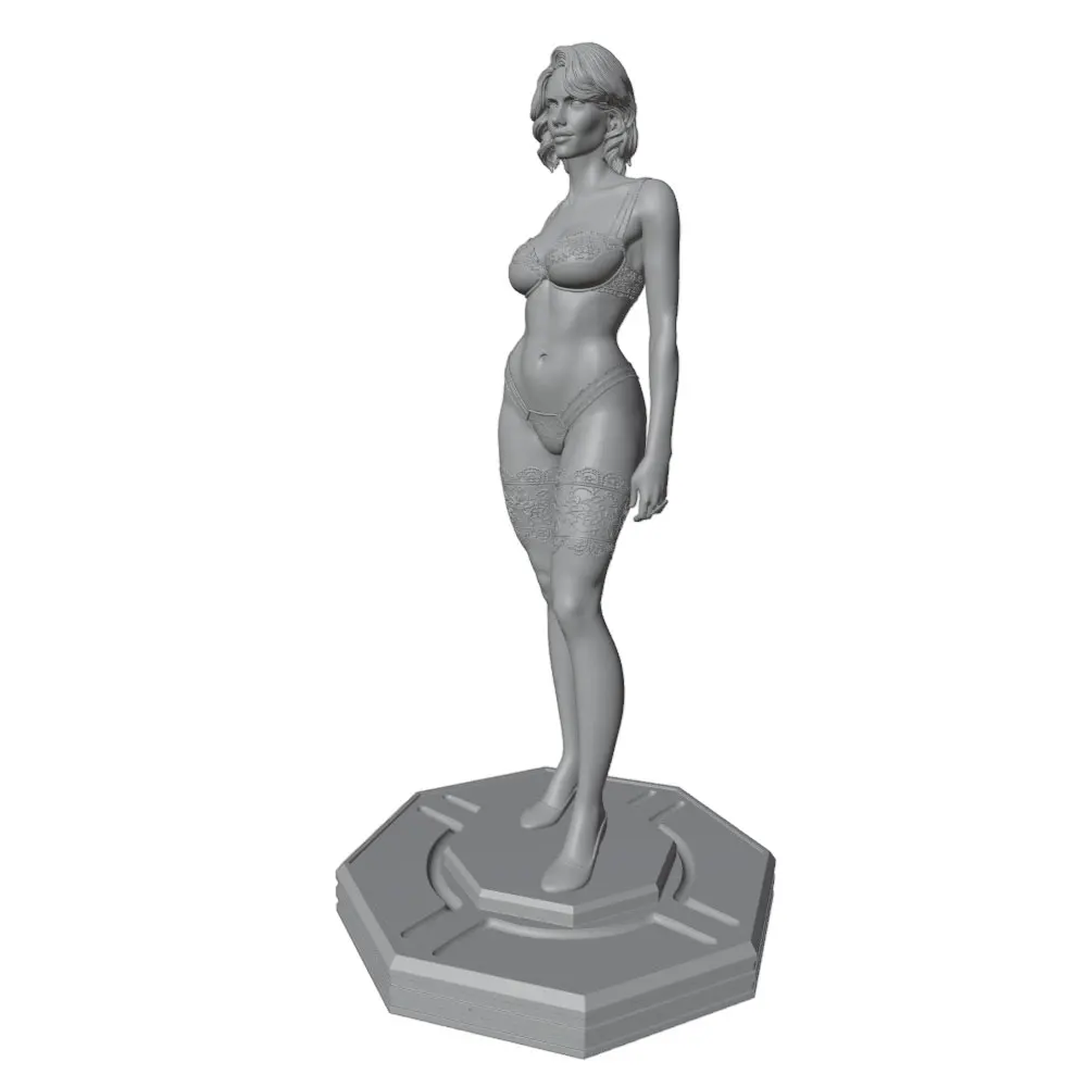 Kit de miniatura de resina escala 1/24 – Figura para montar y pintar - imagen 5