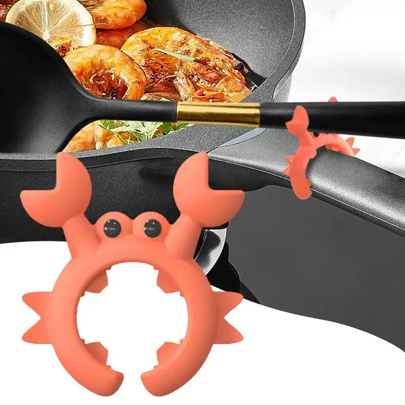 Soporte silicona cangrejo antidesbordamiento para gatos y perros - imagen 2