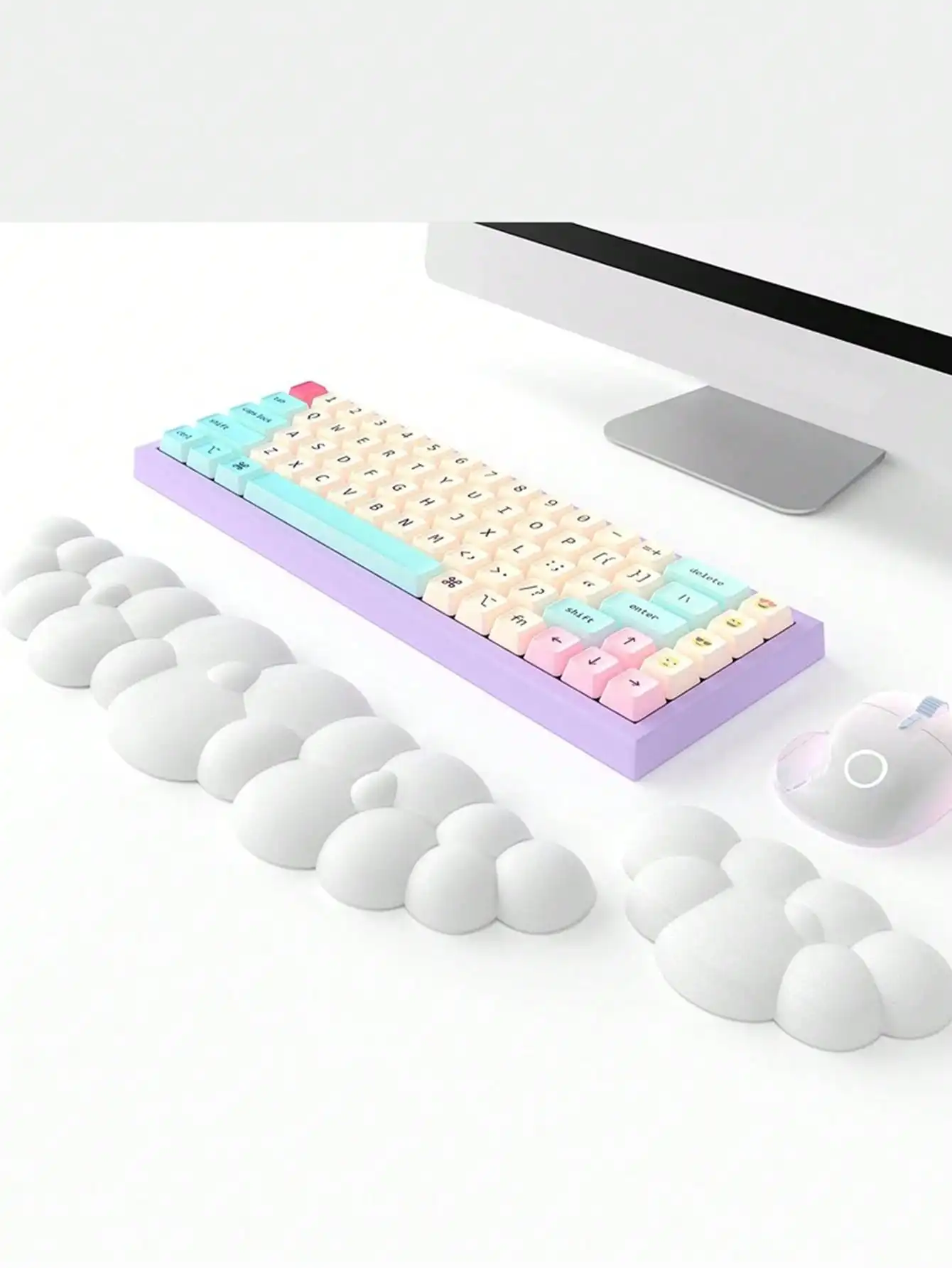 Reposamuñecas de silicona antideslizante para teclado – Alivia fatiga de muñeca - imagen 4