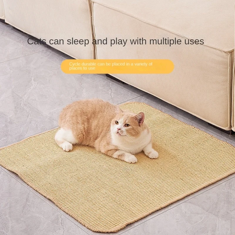Rascador de Sisal, tablero de cáñamo, almohadilla de pared, muebles, poste protector para rascar para entrenamiento de pata de gato - imagen 2