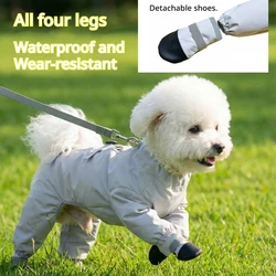 Pantalones impermeables para perros pequeños con protección abdominal
