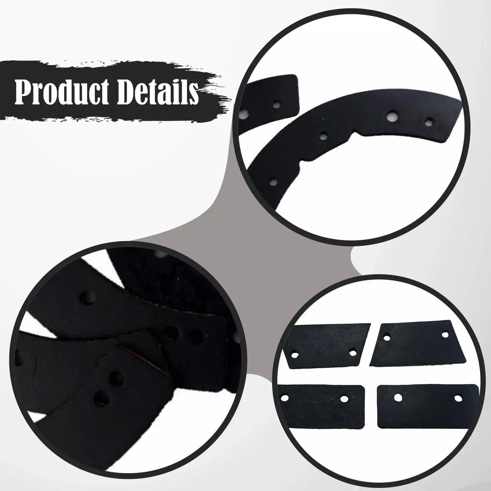 731-0782 Piezas de accesorios de paleta de goma para soplador de nieve, color negro, fácil de instalar, reemplazo profesional para 731-0781 753-0613 - imagen 5