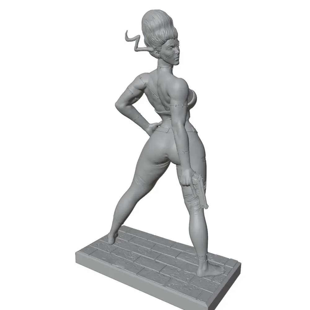 Kit resina impreso 3D muñeca chica sexy mini DIY sin montar ni pintar