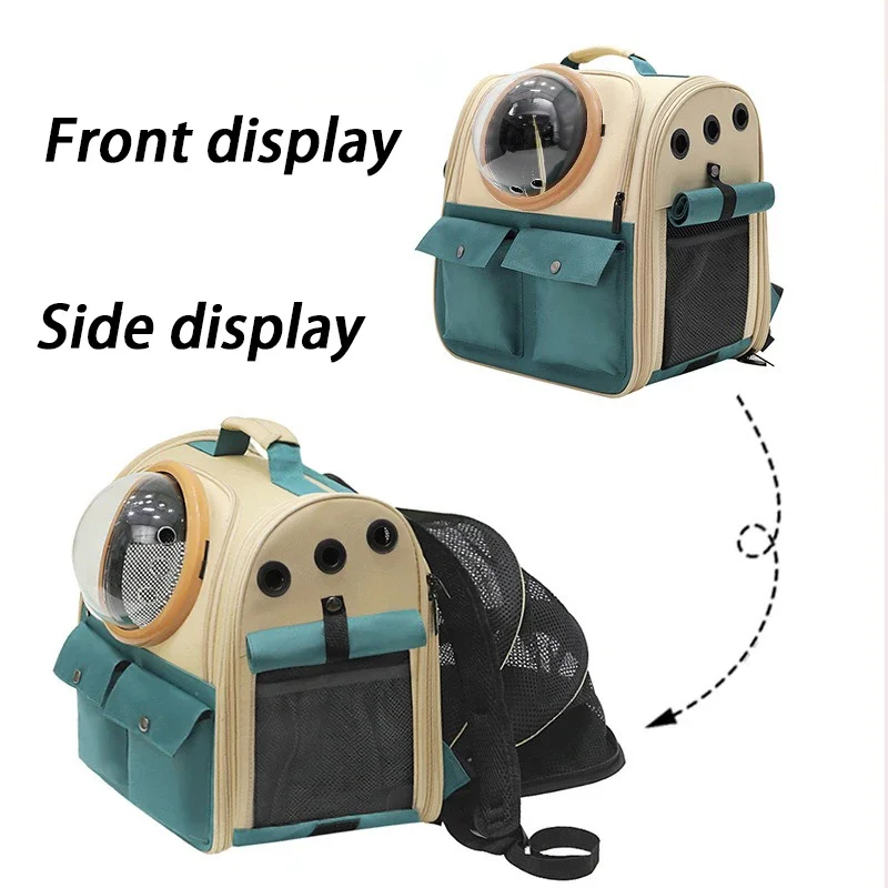Mochila GRANDE PARA TRANSPORTAR gatos al aire libre, bolsa de viaje portátil extensible, bolsas plegables de lona, lindos suministros para mascotas - imagen 5
