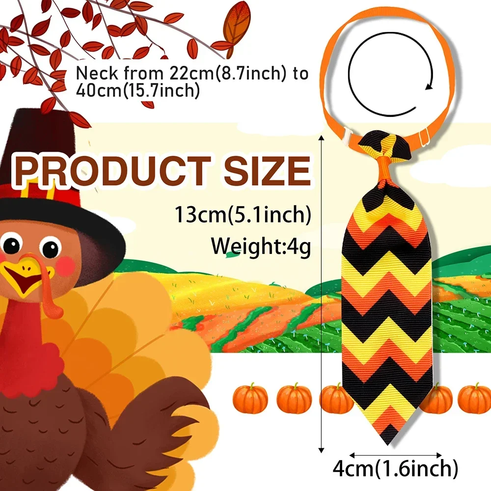 50/100pcs Fall Dog Neckties Grid Style Dog Ties/Bowties For Dogs Grooming Accessories Dog Fashion Products Autumn Pet Supplies - imagen 4