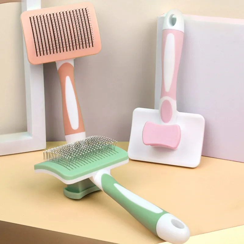 Cat Comb Automatic Cat Hair Remover Self-cleaning Cats Brush Massage Dog Comb Cats Hair Removal Dog Brushes Pet Grooming Brush - imagen 3