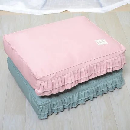 Cama nido lavable con borde ondulado para perros mini y gatos