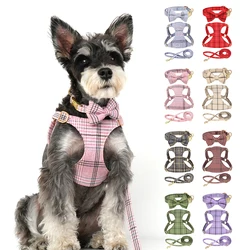 Collar y correa rosa con pajarita para perros pequeños Ideal Chihuahua