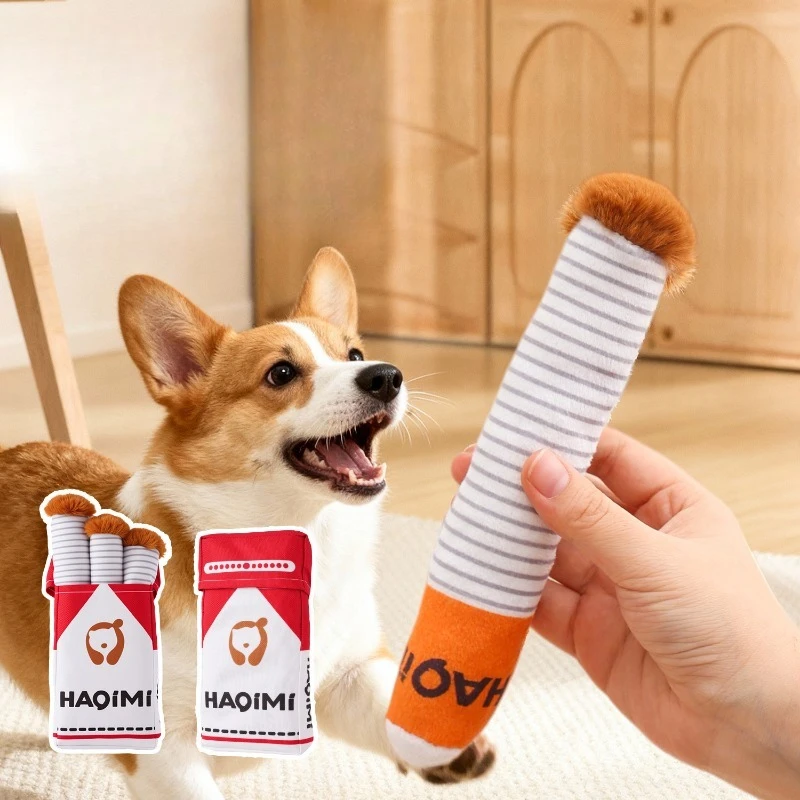Juguete interactivo de peluche para perros - Forma de cajetilla - imagen 5