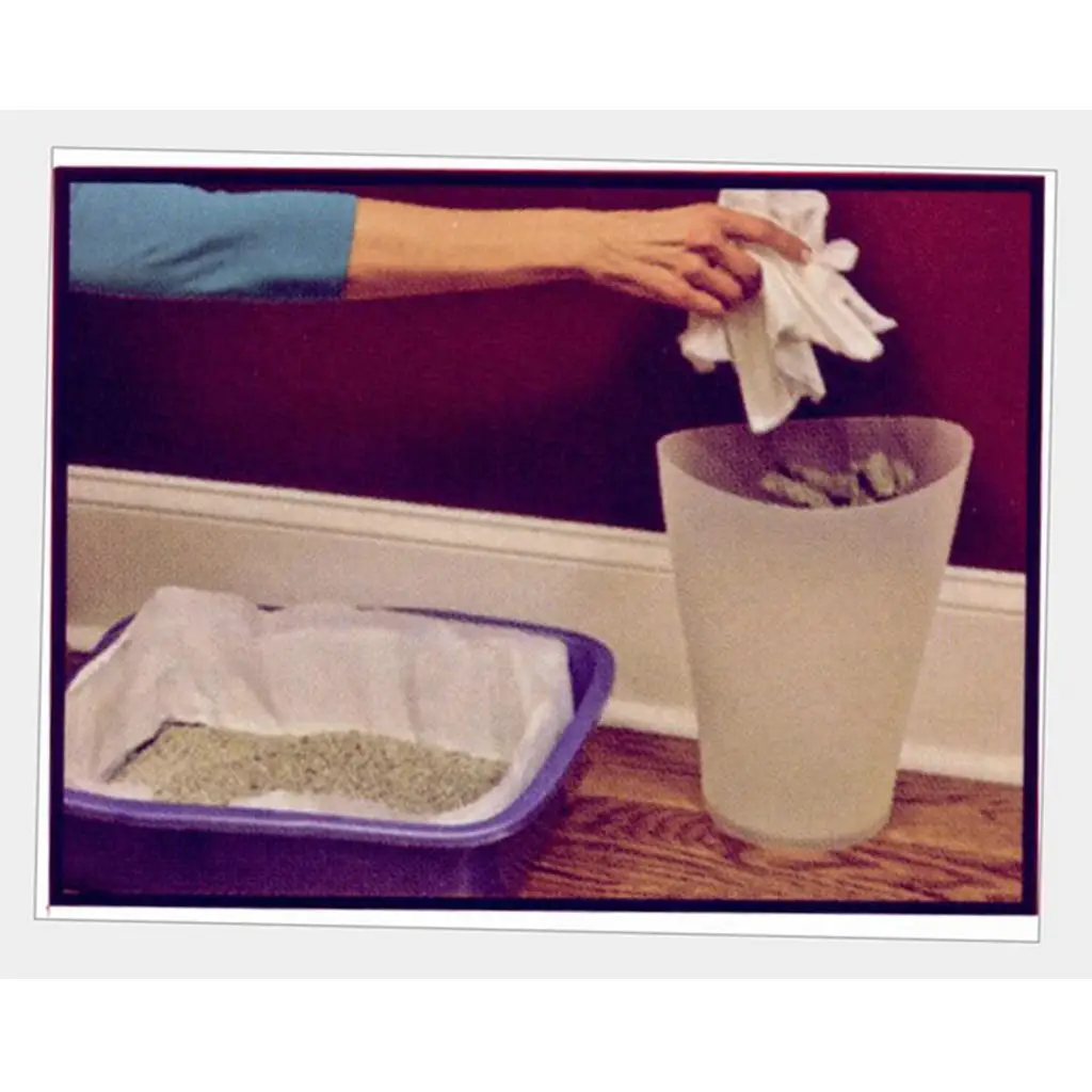 Pet Kitty Cat Pan Box Forros de arena Bolsa tamizadora 14. 57 x