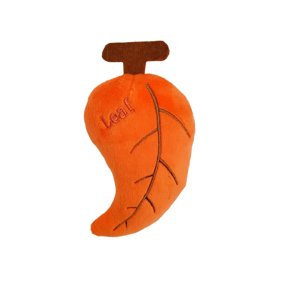 Juguete chirriante para mascotas en forma de hoja de felpa: duradero para rascar y masticar, herramienta molar para perros y gatos, juguete interactivo para hacer sonido, - imagen 4