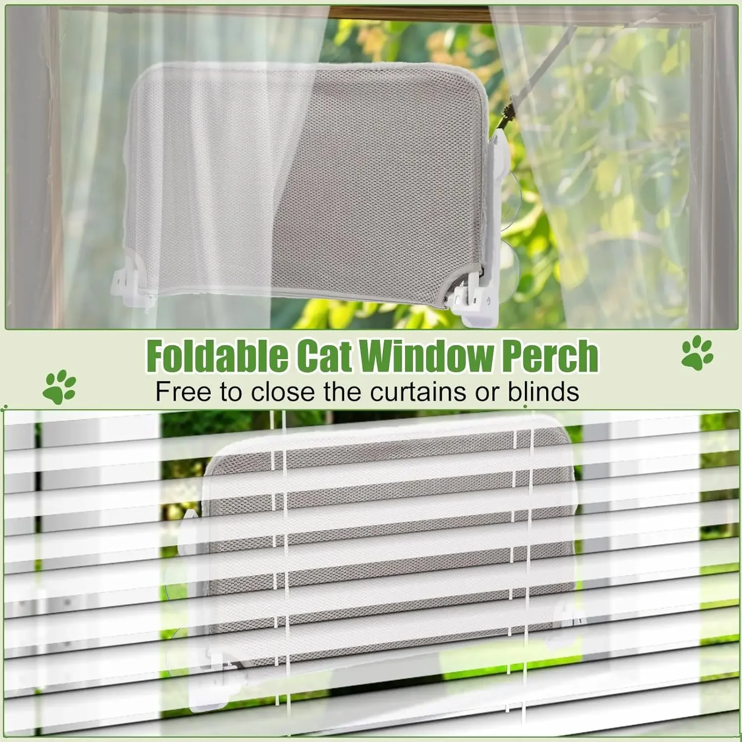 Hamaca para gatos, ventana, sol para gatos, cama colgante, balcón, ventosa, cesta colgante de vidrio, nido para mascotas, suministros para mascotas - imagen 5