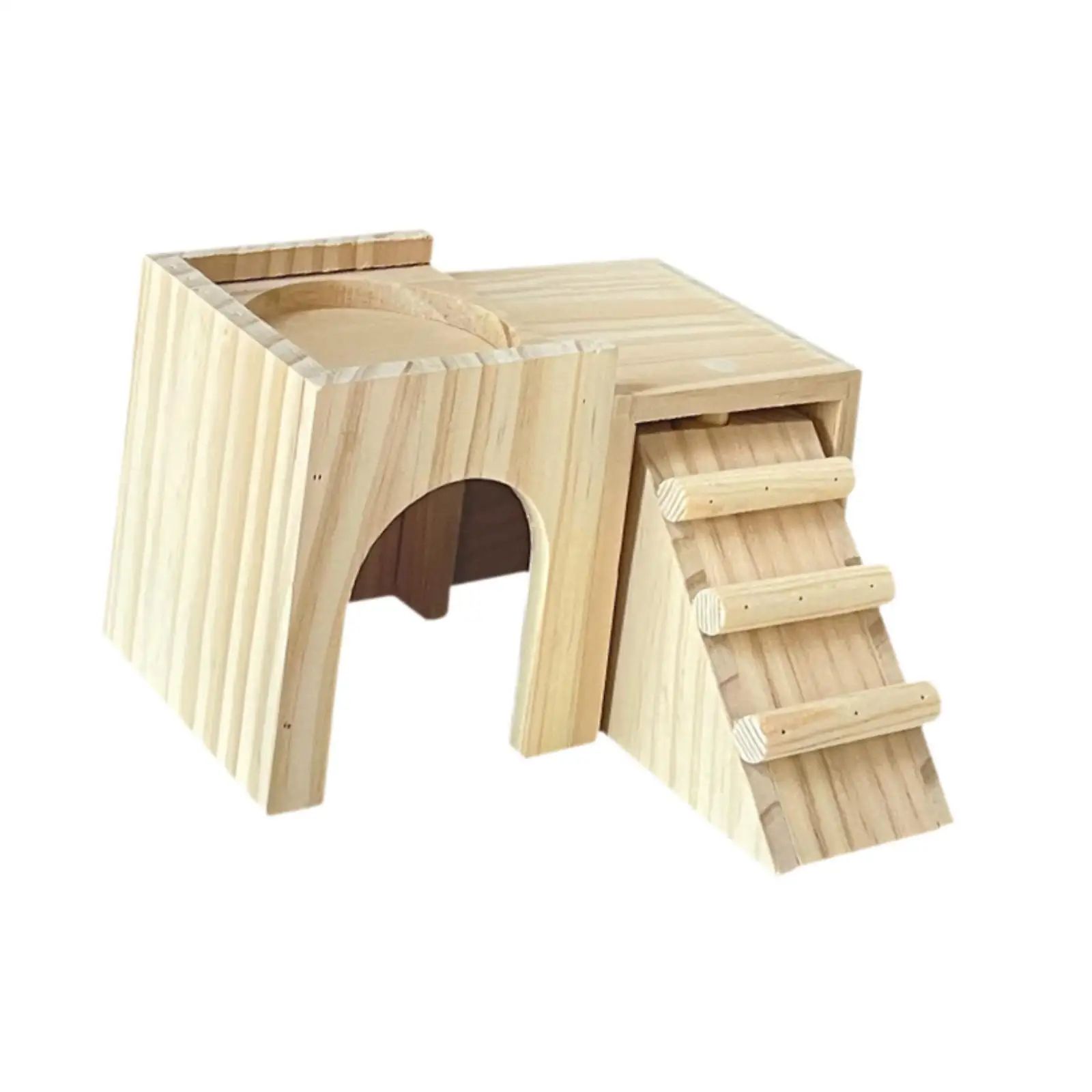 Hamster Hideout Fun Gerbils Chamber Hut with Ladder for Mice Gerbils Dwarf
