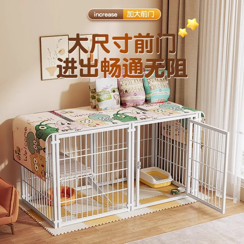 Jaula para perros, casa para perros para mascotas, valla grande, mediana y pequeña para mascotas, empalme libre con valla tapada, Villa para gatos, casa para gatos - imagen 4