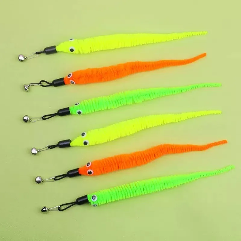 3 uds/5 uds reemplazar accesorios de juguete de peluche para gatos gusanos cabeza de repuesto divertido palo para gato juguetes para mascotas - imagen 2