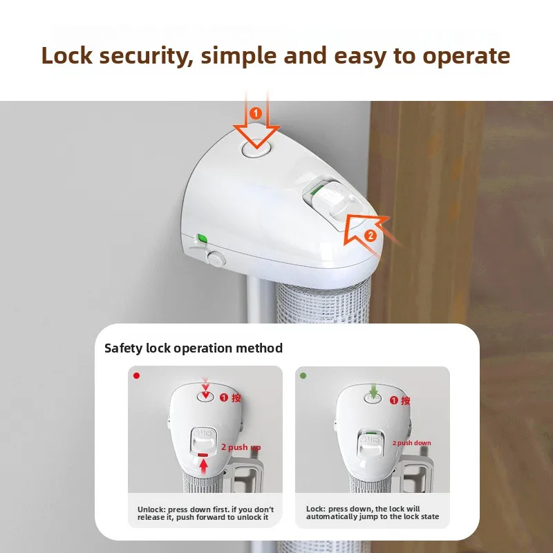 Valla para puerta de mascotas de 45Cm de alto, tope para conejos, tope para perros, Teddy Corgi, valla antiperforación, barandilla para puerta, suministros para valla para mascotas - imagen 3