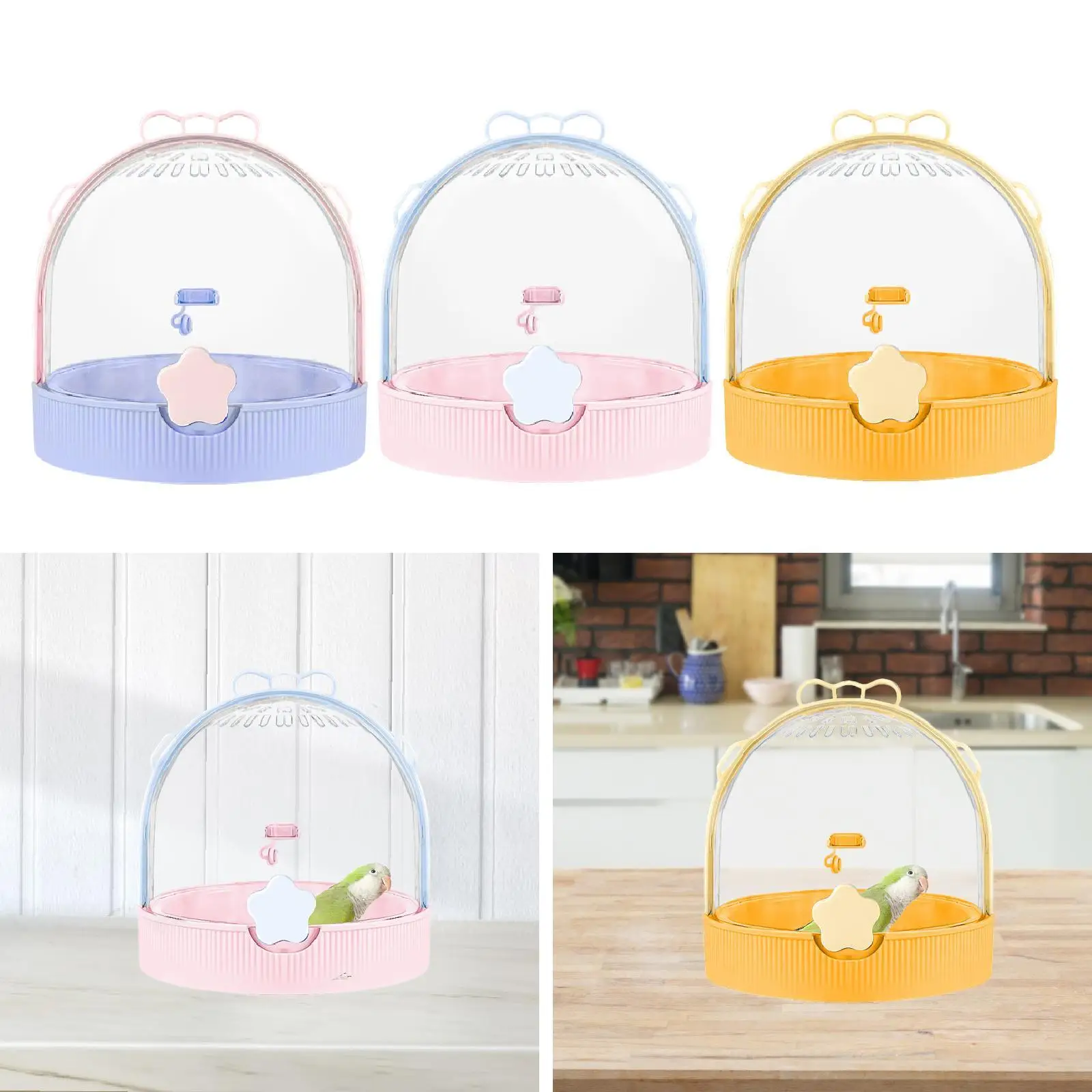 Small Animal Carrier Parrot Parakeet Carrier, Outgoing Cage Travel Carry Out Cage Hamster Carrier for Ferret, Chinchilla Mice