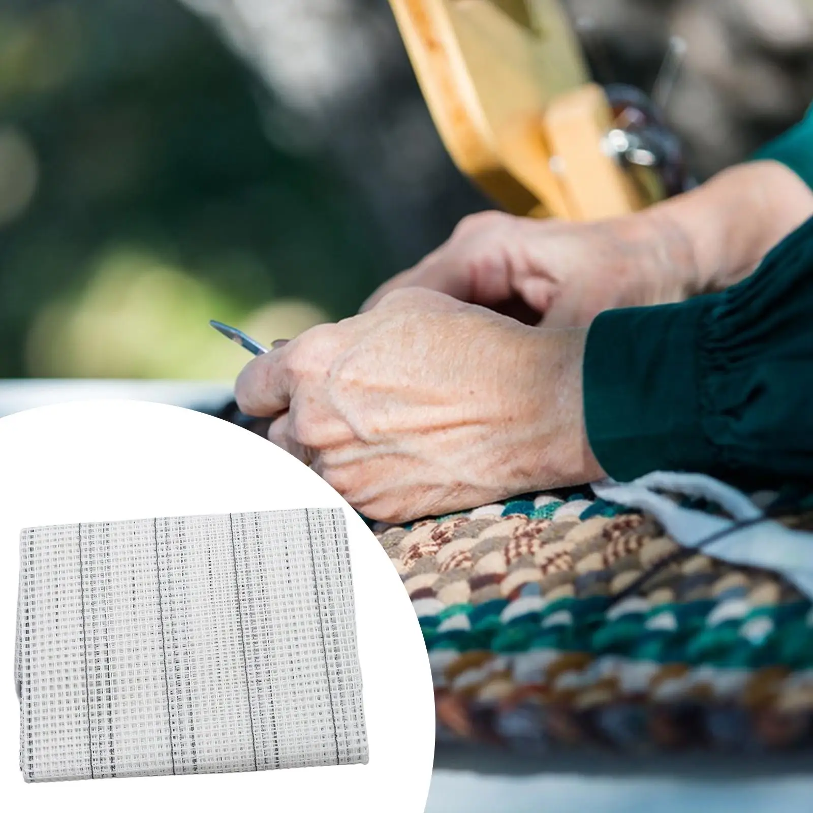 Rug Hooking Mesh Fabric 39x59 Inches Accessory Sturdy Lightweight for Knitting and Crocheting Multifunctional Reinforced Edge Rug Hooking Mesh Fabric 39x59 Inches Accessory Sturdy Lightweight for Knitting and Crocheting Multifunctional Reinforced Edge