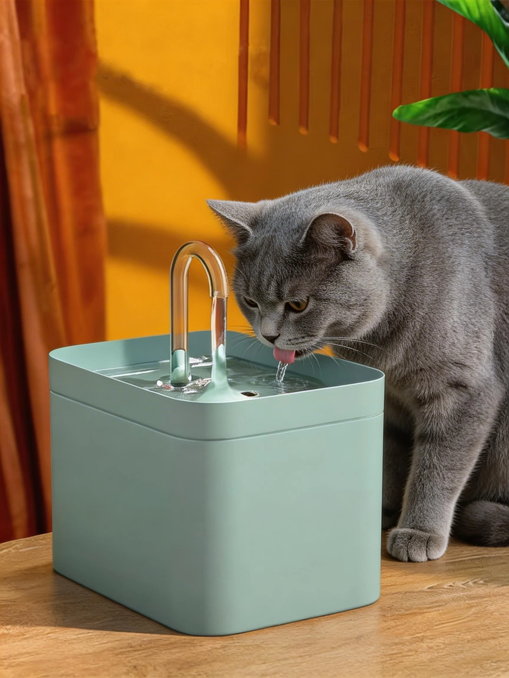 Comedero automático y bebedero para gatos con accesorios esenciales - imagen 2