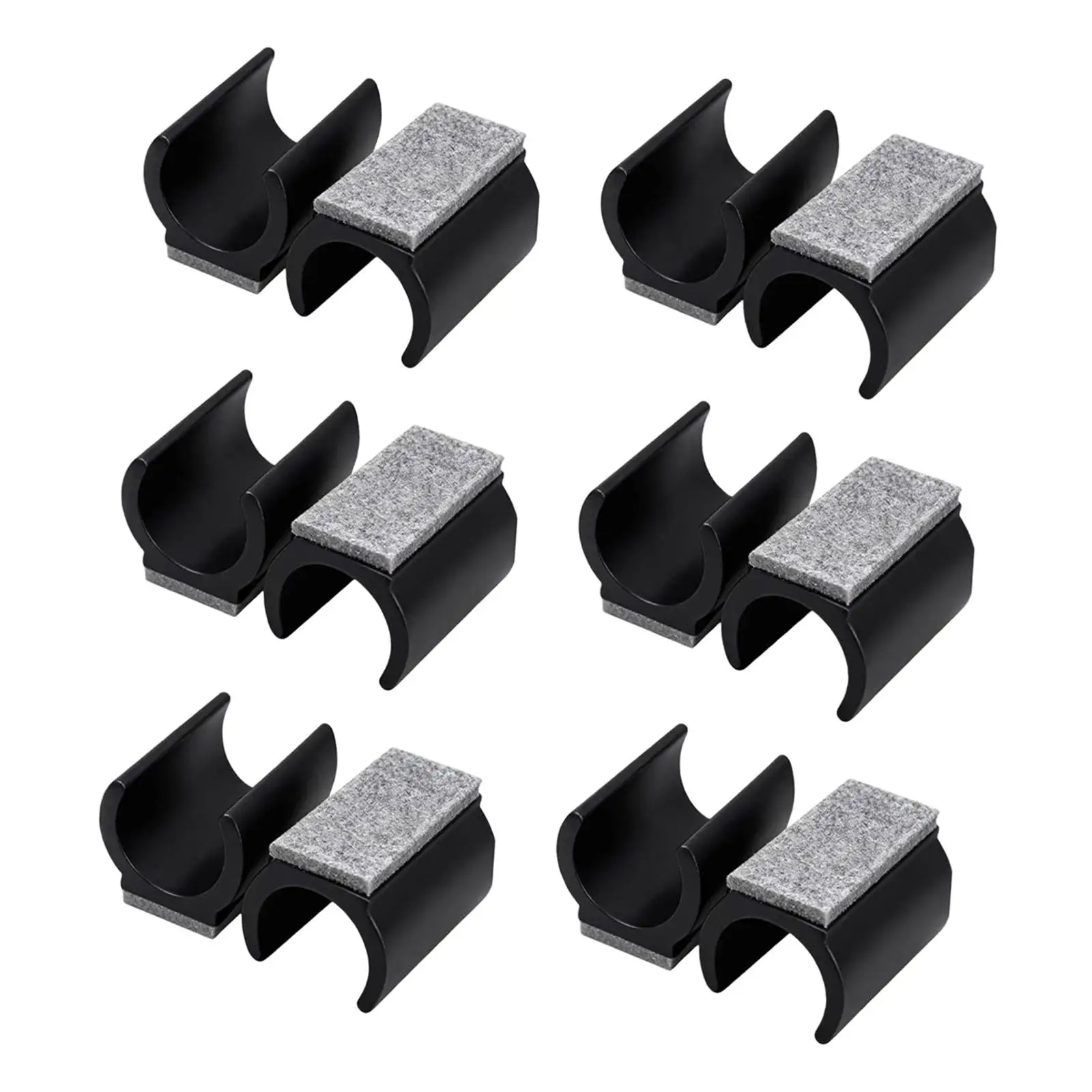 12 Uds. Pies de silla deslizadores en forma de U deslizan suavemente las puntas de las patas de la silla tapas protectores de suelo - imagen 2