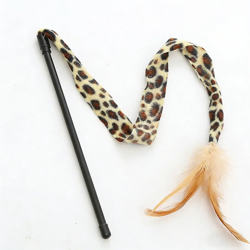Juguete de caza para gatos: varita con plumas interactiva - imagen 4