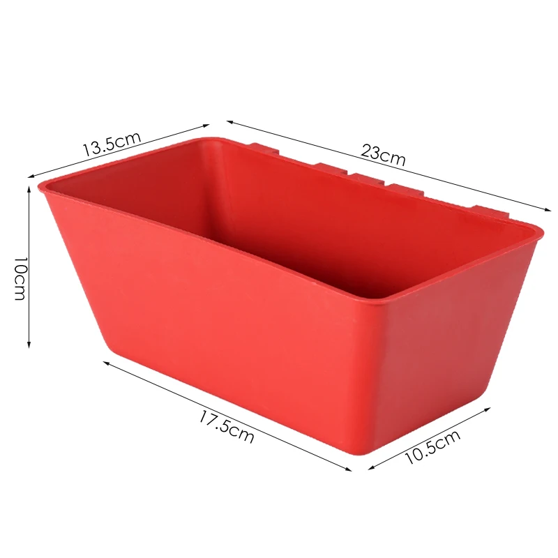 Poultry Chicken Feed Trough Hanging Plastic Feeding Cup Large Capacity Chicken Food Box Chicken Water Bowl for Birds Pigeons - imagen 3
