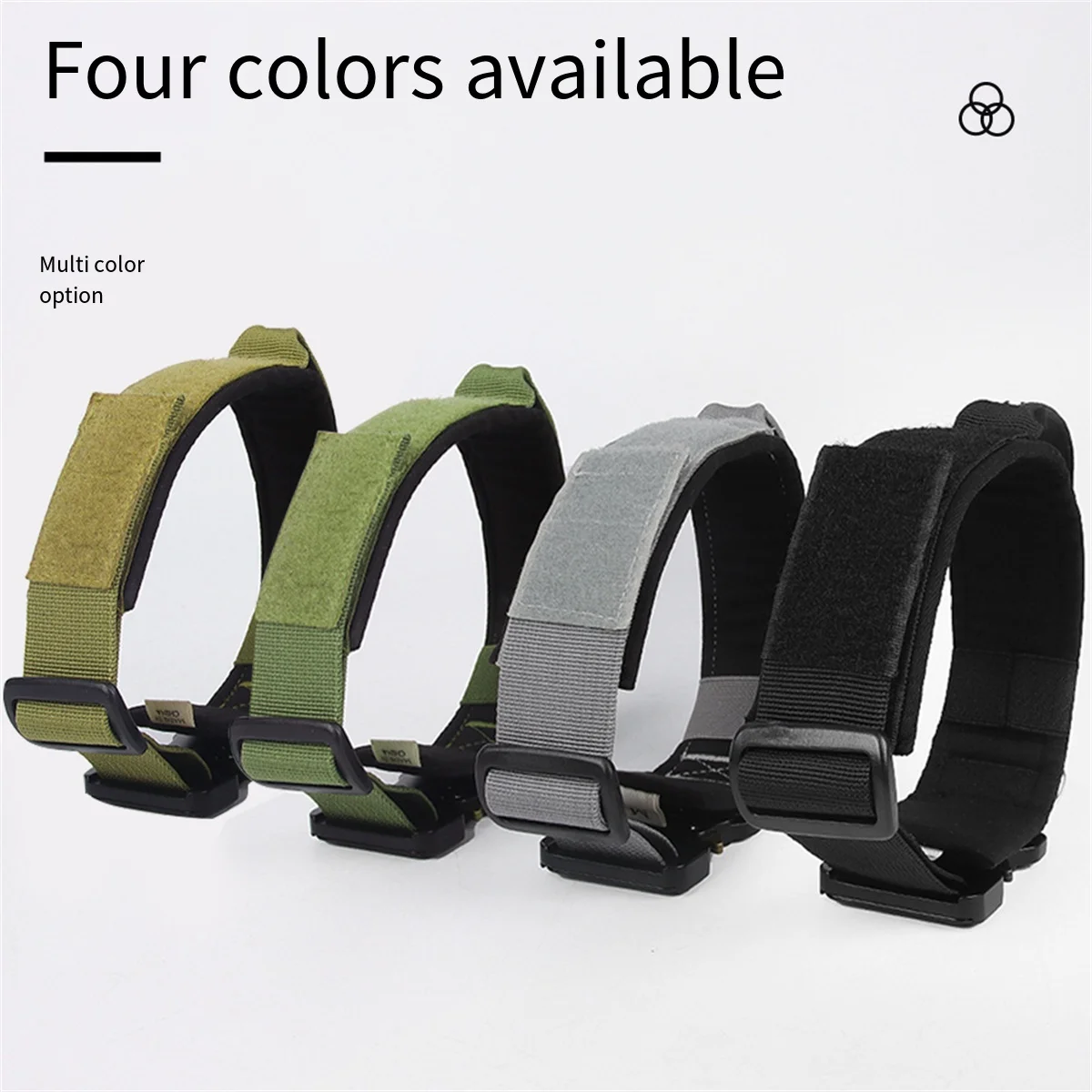 Collar táctico ajustable nailon para perro grande Pitbull y Labrador - imagen 2