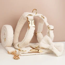 Collar tejido a mano Teddy térmico de lana para perro invierno