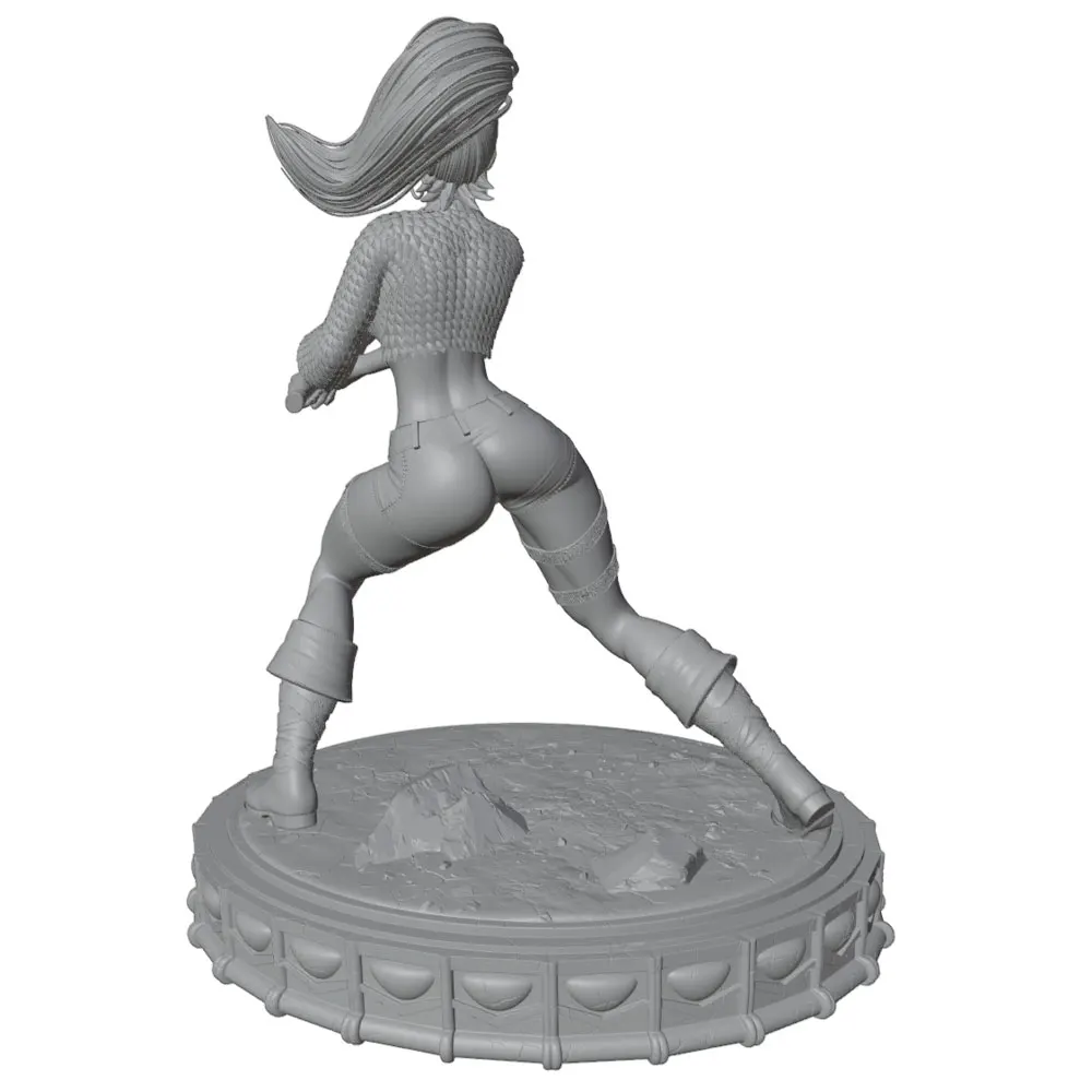Miniatura samurái 75mm para pintar – kit resina 3D juegos de mesa - imagen 5