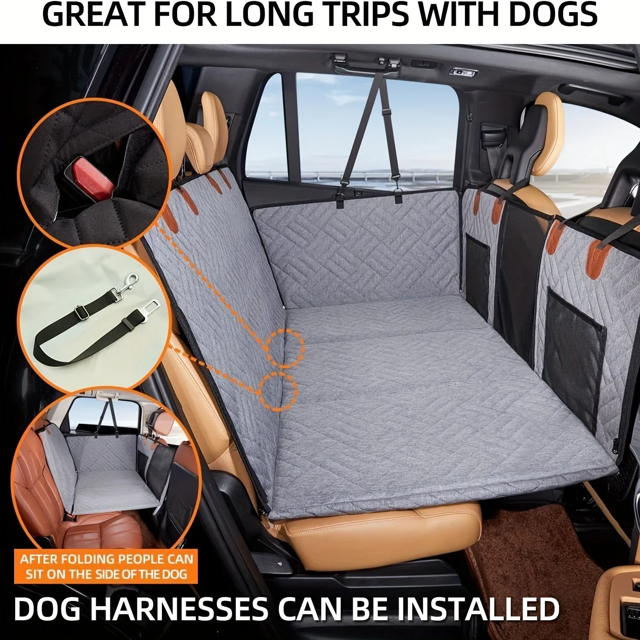 Funda de asiento para perros - impermeable, antideslizante y duradera - imagen 3