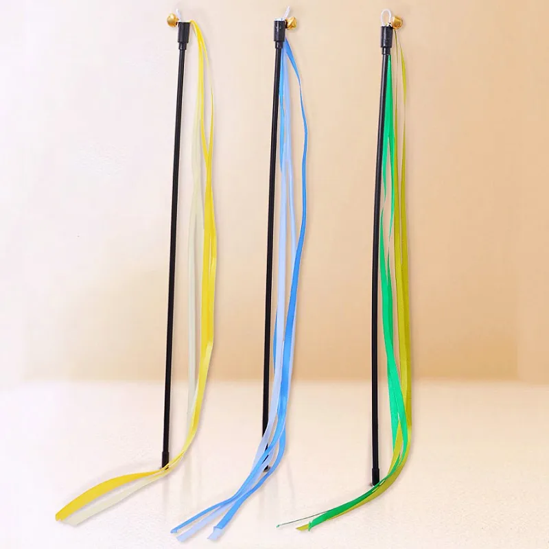 Juguete para gatos con borlas, palo para gatos, divertidos juguetes interactivos para gatos con sonido, palos con borlas de plumas, juguetes para gatos - imagen 3