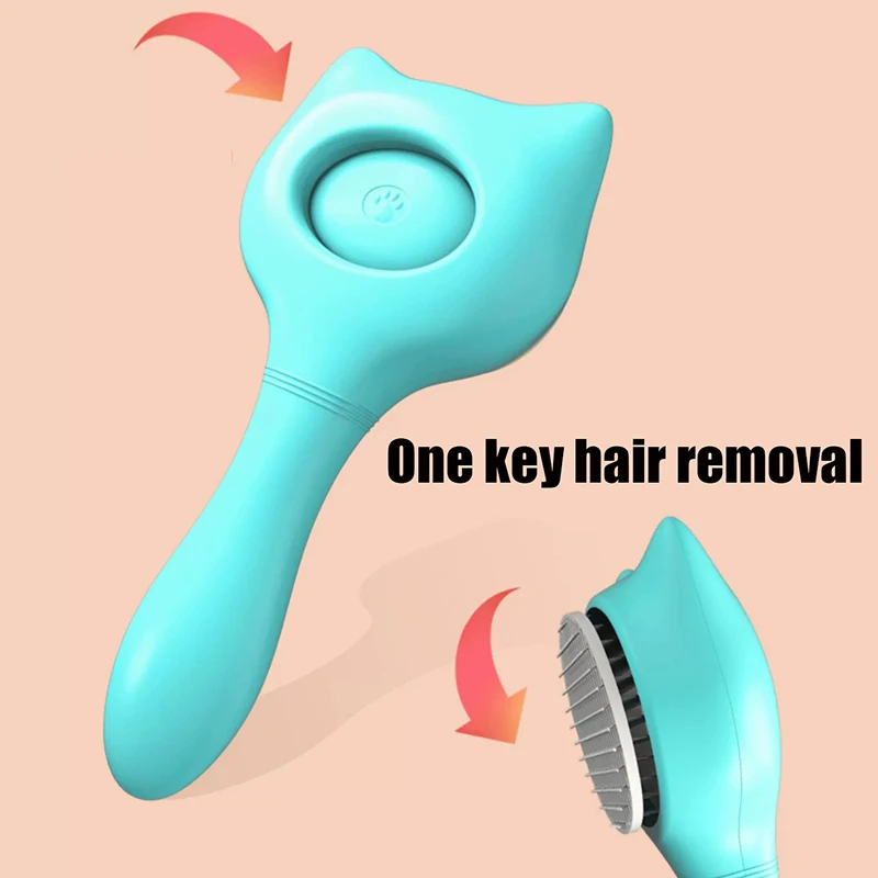 Peine de masaje para gatos y perros, peine mágico Universal para quitar el pelo, cepillo de aguja, suministros de limpieza para mascotas, rascador - imagen 4